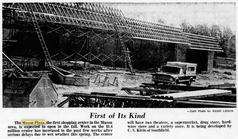 Mason Twin Cinema (Plaza Cinema 1 and 2) - 1973 Article On Plaza (newer photo)